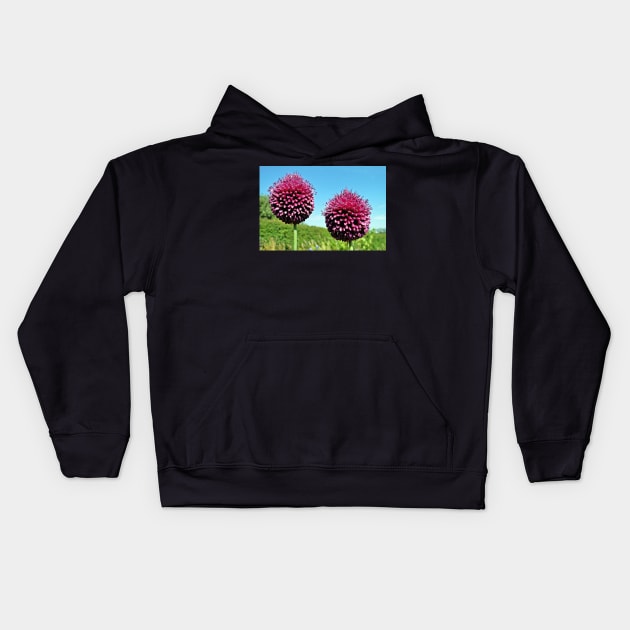 Drumsticks - Allium Sphaerocephalon Kids Hoodie by AH64D